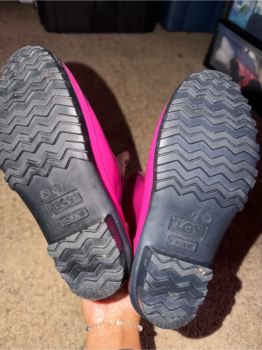 UGG Hot Pink Women's Rain Boots
